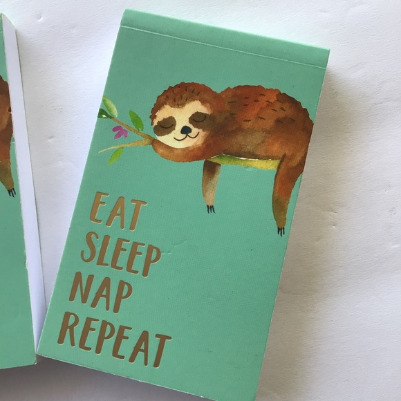 ECCOLO SLOTH NOTEPADS BUNDLE OF THREE NWT - Picture 3 of 5